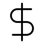 Dollar SVG Icon